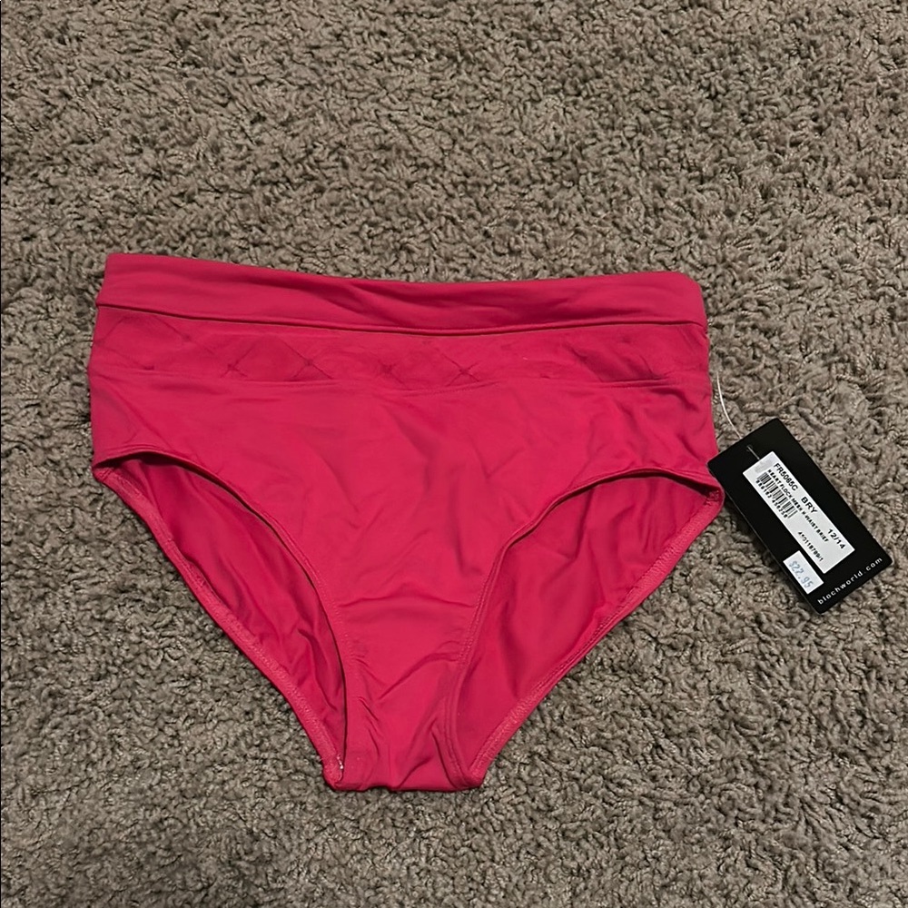 Girls Bloch Heart Flock Mesh H-Waist Dance Brief NWT